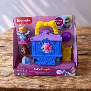 Disney Princess Cinderella On-The-Go Playset For Toddler Pretend Play, 2 Figures